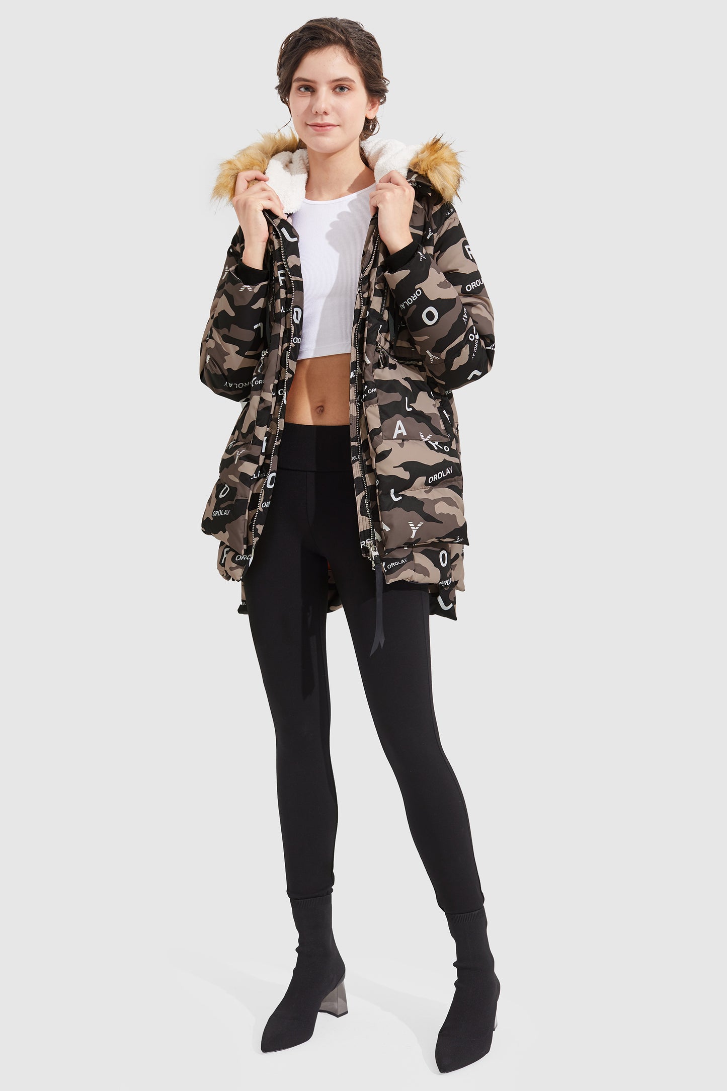 Camouflage Thickened Down Jacket