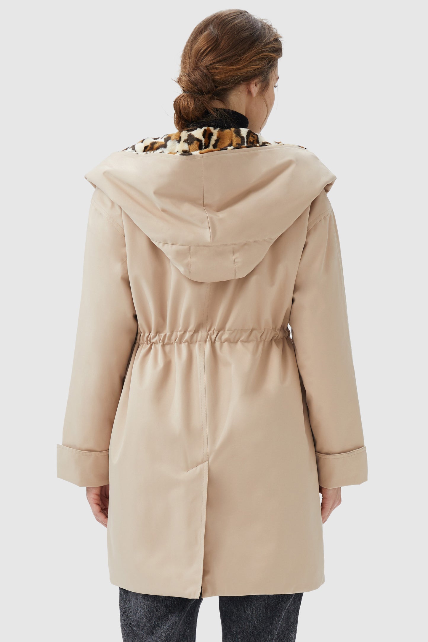 Thickened Lapel Winter Jacket with Hood
