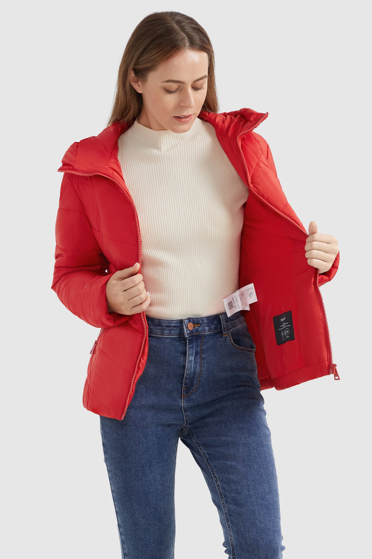 Quilted Puffer Jacket with Hood